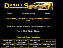 Tablet Screenshot of daniels-auto-fashions.com